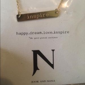 Jook and Nona 18k gold plated necklace.